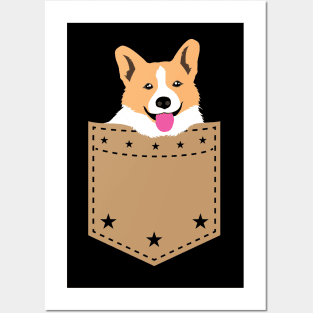 Corgi in Your Pocket Funny T Shirt for Pet Lovers Posters and Art